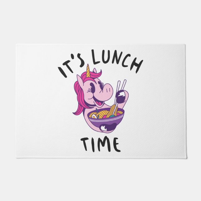 It's Lunch Time Doormat (Front)