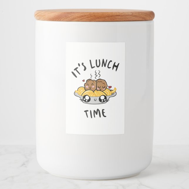 It's Lunch Time Food Label (Front)