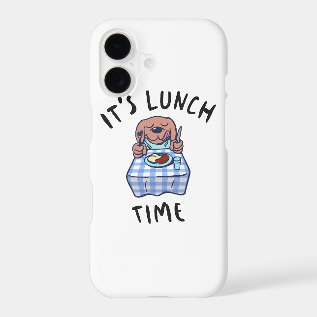 It's Lunch Time Iphone Case (Back)