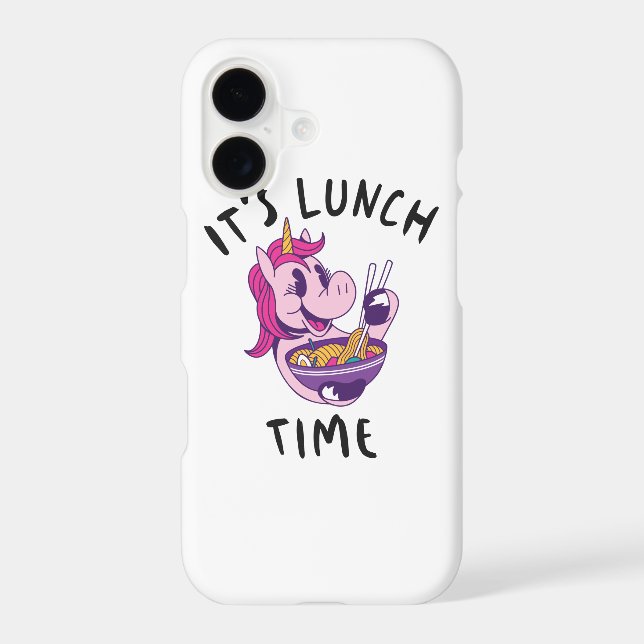It's Lunch Time Iphone Case (Back)
