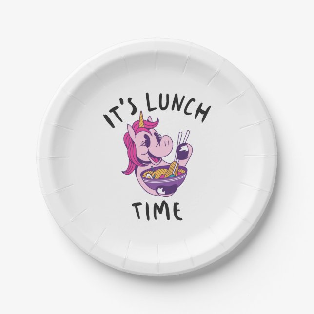 It's Lunch Time Paper Plates (Front)