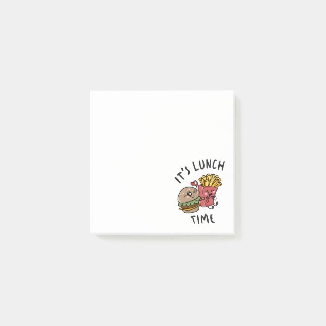 It's Lunch Time Post-it Notes (Front)