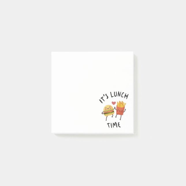 It's Lunch Time Post-it Notes (Front)