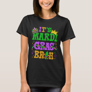 It's Mardi Gras Bruh Funny Mardi Gras Teens Boys K T-Shirt