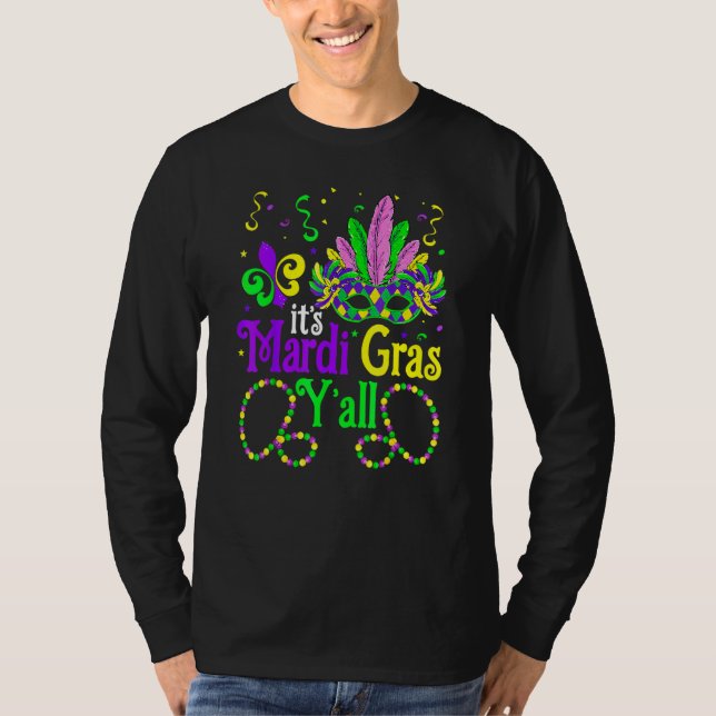It's Mardi Gras Y'all Funny Parade Lovers T-Shirt (Front)
