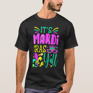 Its Mardi Gras Yall Jester Hat Festival Party Men T-Shirt