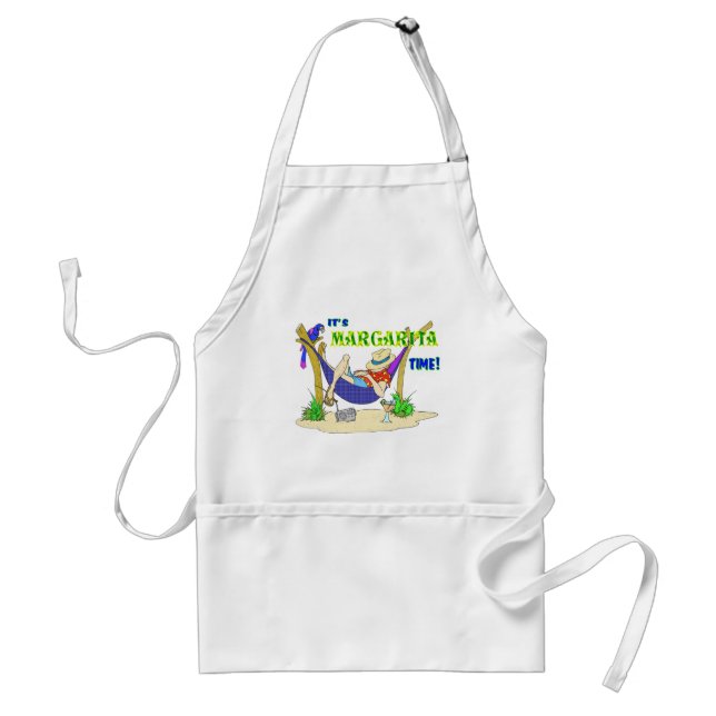 It's MARGARITA time Adult Apron (Front)