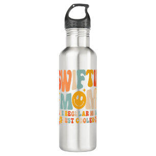It's Me Hi I'm The Cool Mom It's Me Retro Groovy M Stainless Steel Water Bottle