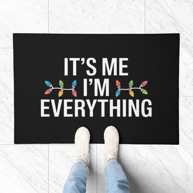 Its Me I'm Everything Family Christmas Matching Doormat (Indoor)