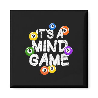 It's Mind Game Snooker Pool Billiards Player  Magnet