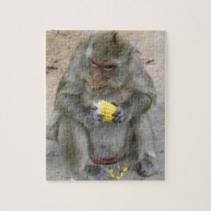 It's Mine!! ... Wild Thai Macaque Monkey Jigsaw Puzzle