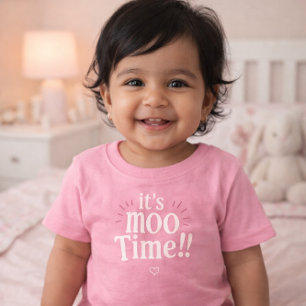 it's Moo Time Eid Adha funny Toddler TShirt 