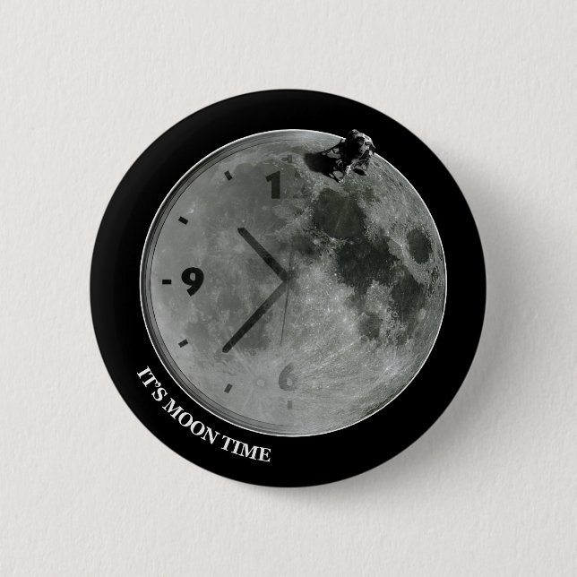 It's Moon Time Button (Front)