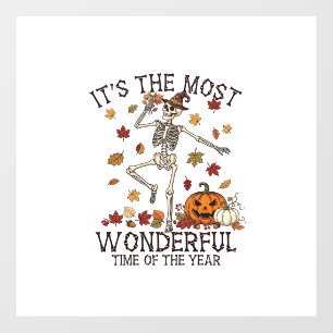 Its Most Wonderful Dancing Skeleton Halloween Witc Floor Decals