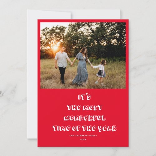 Its most wonderful time of the year photo holiday card