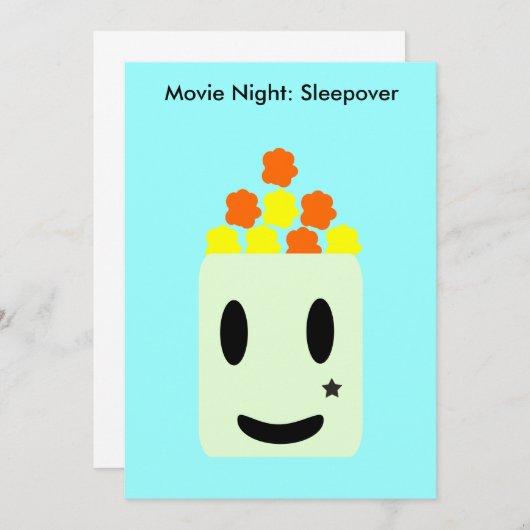 It's Movie Night All Night: Sleepover (Front/Back)