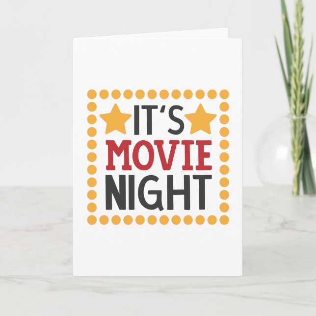 It's movie night card (Front)
