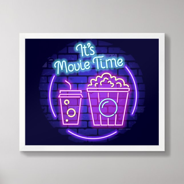 It's Movie Time Framed Art (Framed Front)