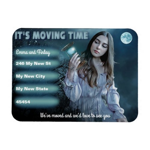 Its Moving Time Moody Sand Timer Cool Girl Magnet