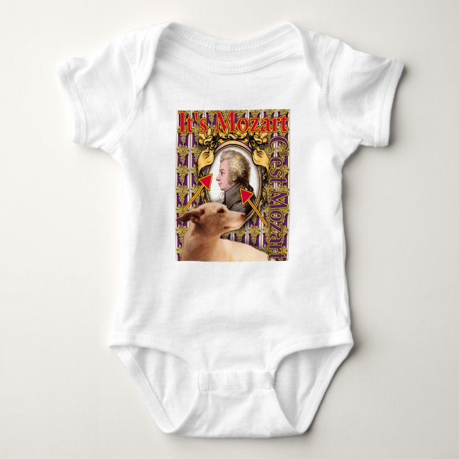 It's Mozart Baby One-piece Bodysuit (Front)
