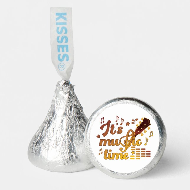 It's Music Time, Gold Guitar Musical  Hershey®'s Kisses® (Front)