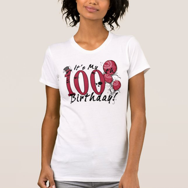 It's my 100th birthday grunge celebration tee (Front)