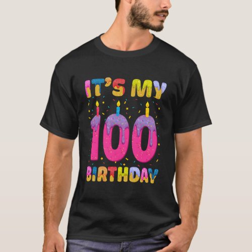ItS My 100Th Sweet Donut Happy 100 T_Shirt
