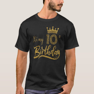 It's My 10th Birthday Cute Women 10 Years Old Crow T-Shirt