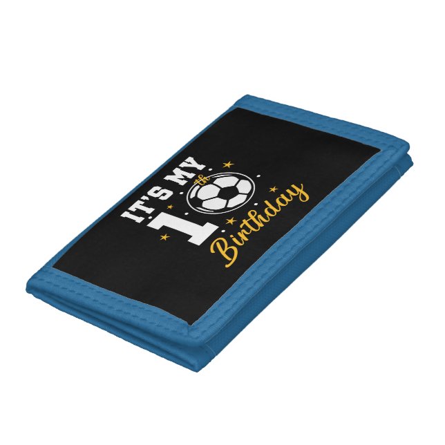 It's My 10th Birthday Soccer Ten Year Old  Trifold Wallet (Bottom)