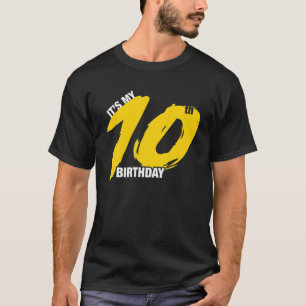 It's My 10Th Birthday T Graphic Design Celebration T-Shirt