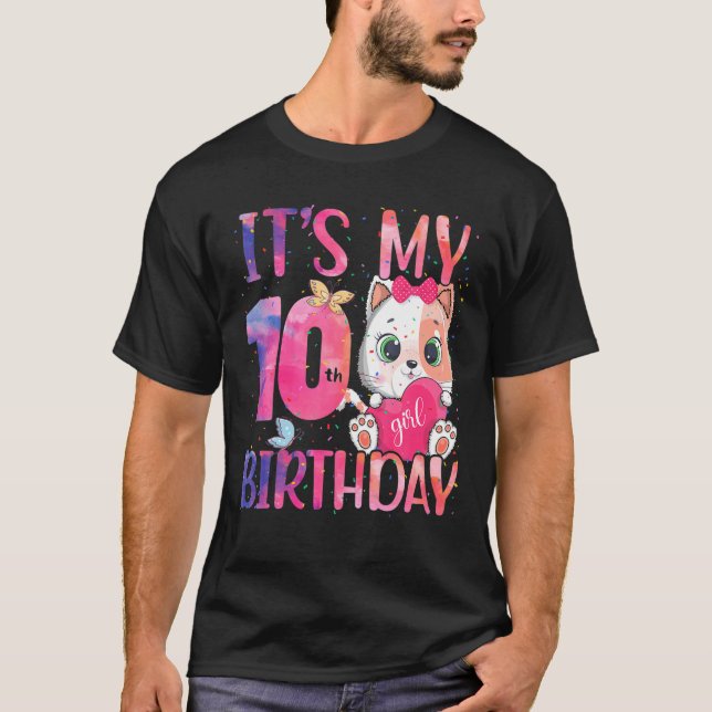 It's My 10Th Birthday Tenth Anniversary 10 Year Ol T-Shirt (Front)
