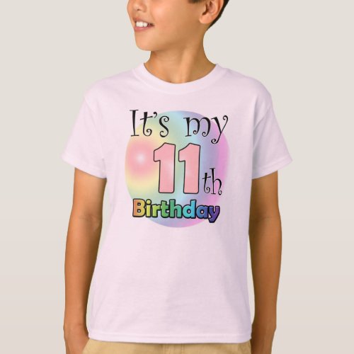 Its my 11th Birthday girl T_Shirt