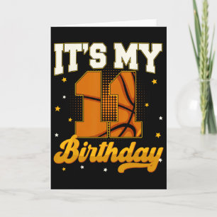 Its My 11th Birthday Sketll Boy 11 Years Old Gifts Card