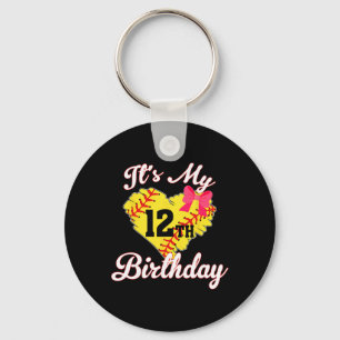 It's My 12th Birthday Softll Girl 12 Years Old Keychain