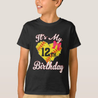 It's My 12th Birthday Softll Girl 12 Years Old