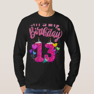 It's My 13th Birthday Doughnut Happy 13 Years Old T-Shirt