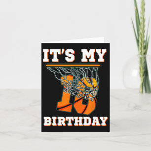 It's My 18th Birthday Bysketbyll Boy Party 18 Year Card