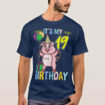 Its My 19th Birthday Cute Pig 3303  T-Shirt<br><div class="desc">Its My 19th Birthday Cute Pig 3303  .</div>