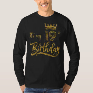It's My 19th Birthday Cute Women 19 Years Old Crow T-Shirt