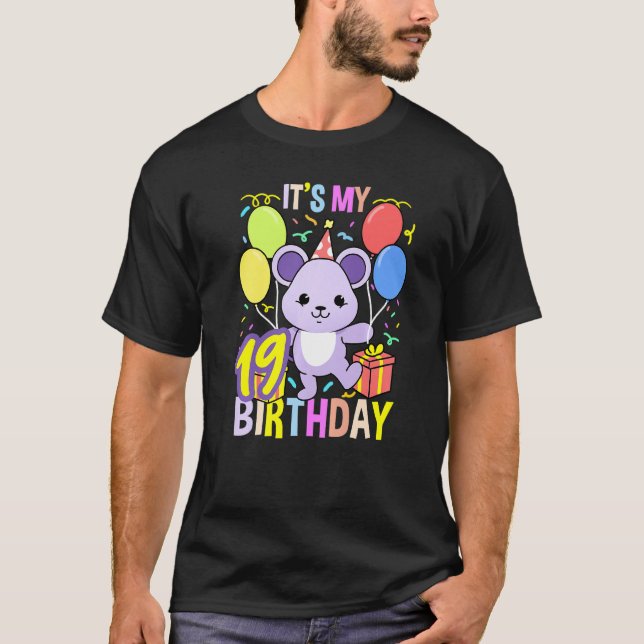 Its My 19th Birthday Mouse T-Shirt (Front)