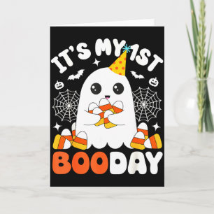 Its My 1st Boo Day, Funny Halloween Ghost 1st Birt Card