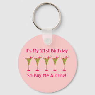 It's My 21st Birthday Keychain