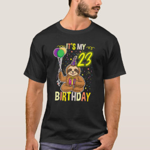 Its My 23rd Birthday Sloth Animal T-Shirt