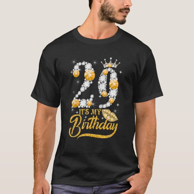It's My 29Th Birthday Queen 29 Years Old Shoes Cro T-Shirt (Front)