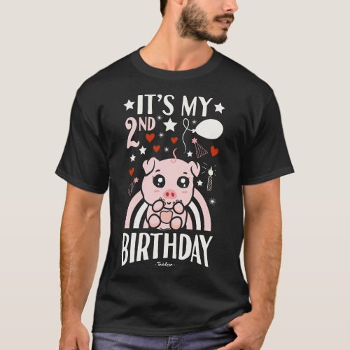 Its My 2nd Birthday Pig T_Shirt