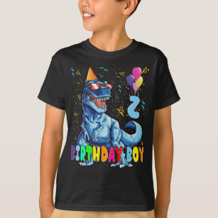 It's My 2ND Birthday Shirt Dinosaur Party for 2 ye