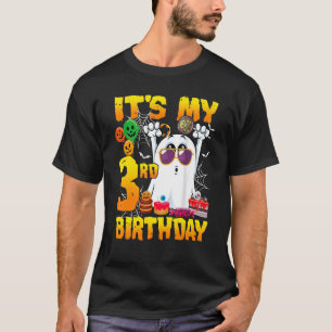 It's My 3rd Birthday Ghost Pumpkin Halloween Party T-Shirt