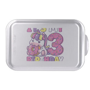 It's My 3rd Birthday Party Cute Girls Donut Birthd Cake Pan