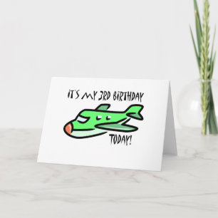 It's My 3rd Birthday Today Card