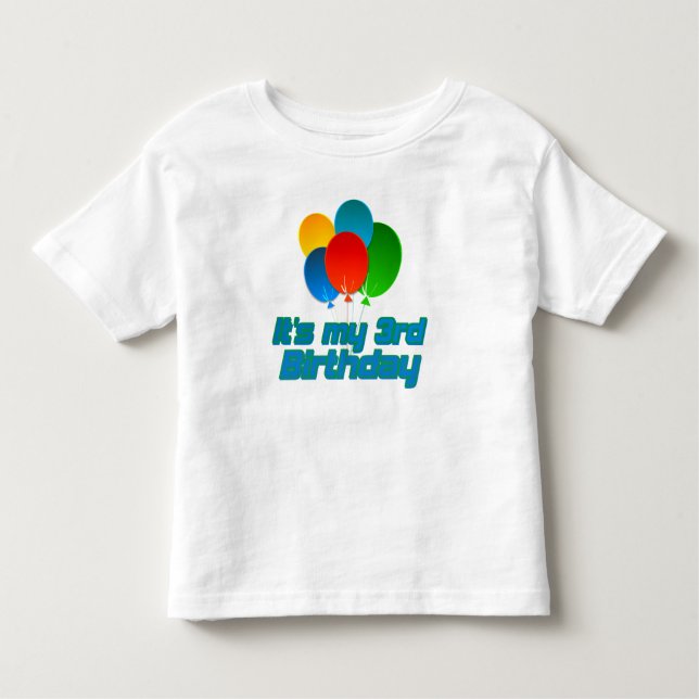 Its my 3rd Birthday Toddler T-shirt (Front)